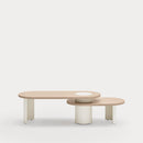 Nori - Table Basse - Lumière Naturelle & Crème