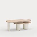 Nori - Table Basse - Lumière Naturelle & Crème