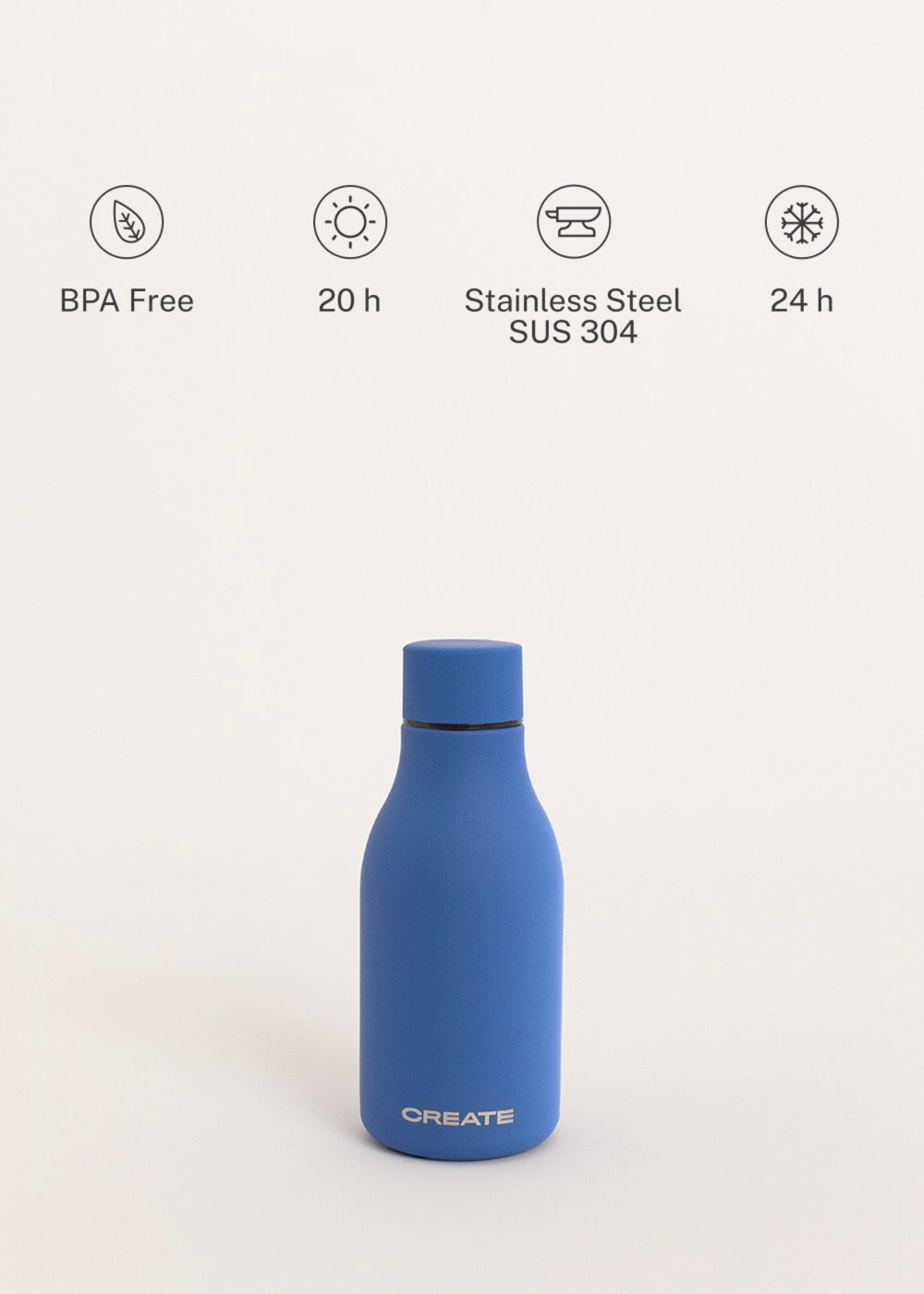 Bottle Studio - Bouteille Thermos En Acier Inoxydable 350Ml - Bleu Cobalt