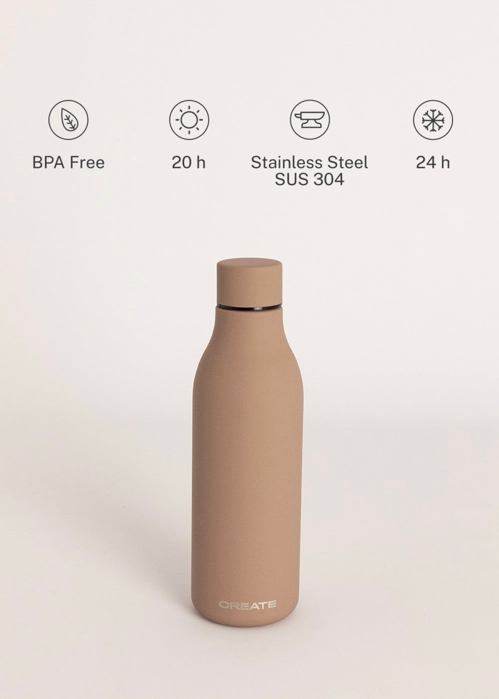 Bottle Studio - Bouteille Thermos En Acier Inoxydable 550Ml - Moka