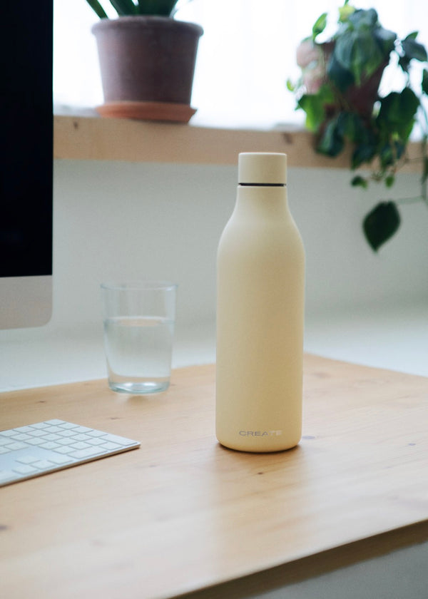 Bottle Studio - 750Ml Stainless Steel Thermos Bottle - Sand