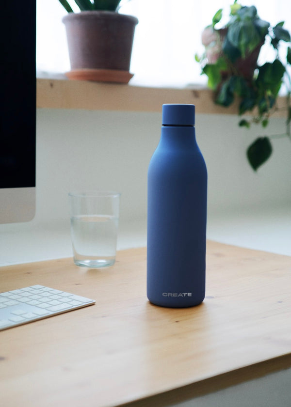 Bottle Studio - 750Ml Stainless Steel Thermos Bottle - Cobalt Blue