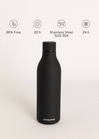 Bottle Studio - Bouteille Thermos En Acier Inoxydable 750Ml - Noir