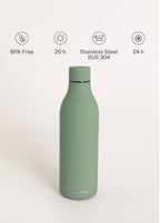 Bottle Studio - Bouteille Thermos En Acier Inoxydable 750Ml - Vert Sauge