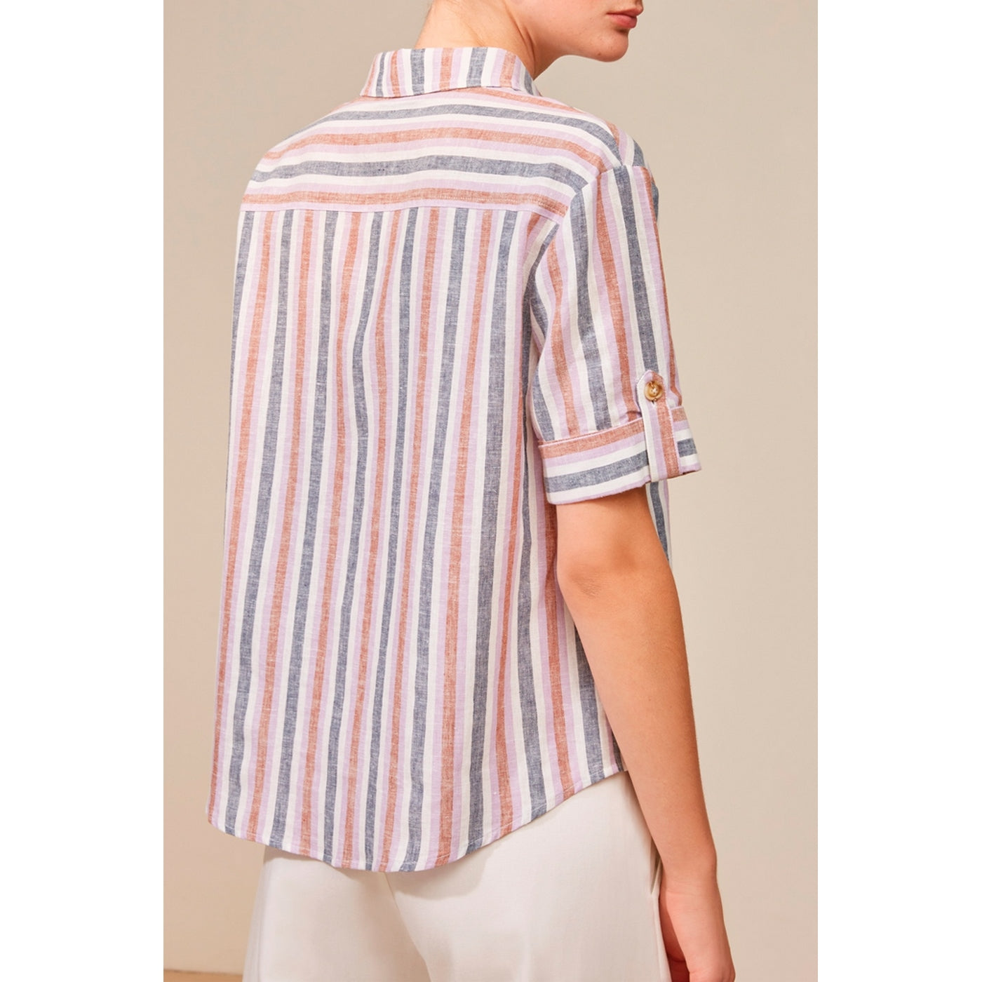 Suncoo - Blusa De Lino - Malva