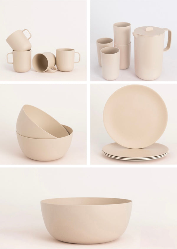 Kitchenware Outdoor Eco Collection - Pack Vaisselle D'Extérieur - Sable