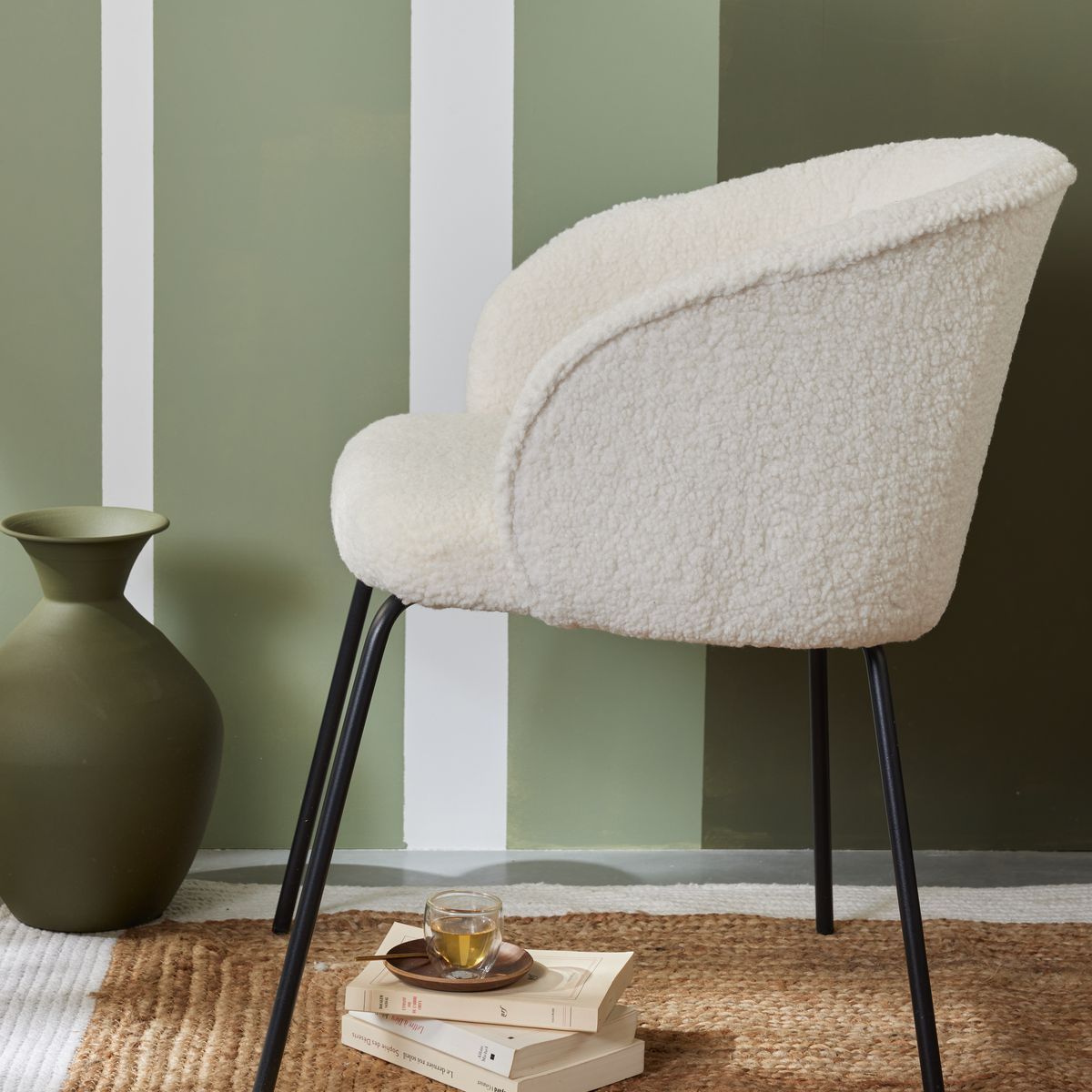 Matcha - Fauteuil Teddy - Craie