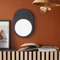 Moka - Oval Mirror - Charcoal