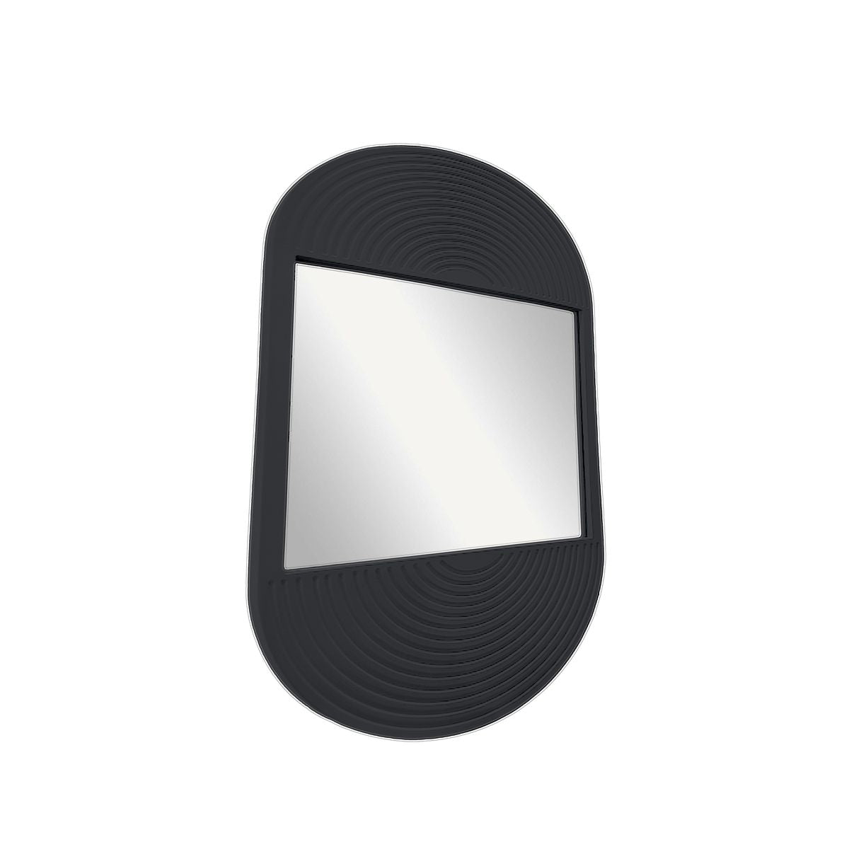 Moka - Oval Mirror - Charcoal