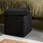 Matcha - Teddy Folding Ottoman - Charcoal