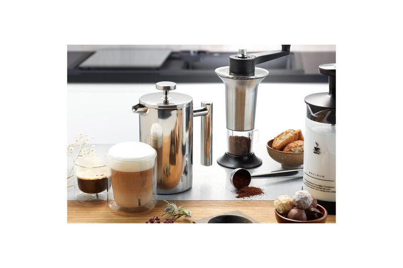 Gustavo - Cafetera Prensa Francesa, 600 Ml - Plata