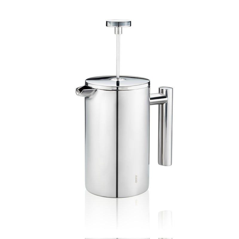 Gustavo - Cafetera Prensa Francesa, 600 Ml - Plata