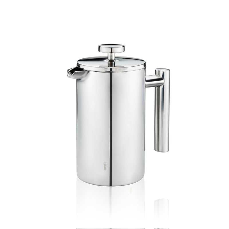 Gustavo - Cafetera Prensa Francesa, 600 Ml - Plata