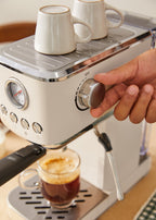 Thera Classic Compact - Machine À Expresso Avec Fonction Café Froid - Blanc Cassé