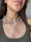 Collier Vintage En Pâte De Verre Murano