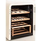 Winecooler Retro M - Refroidisseur À Vin Électrique De Style Rétro Pour 12 Bouteilles - Blanc Cassé