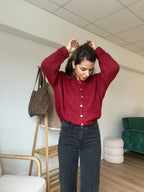 Charlie burgundy cardigan