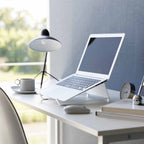 Support 2-En-1 Pour Ordinateur Et Tablette Tower - Blanc