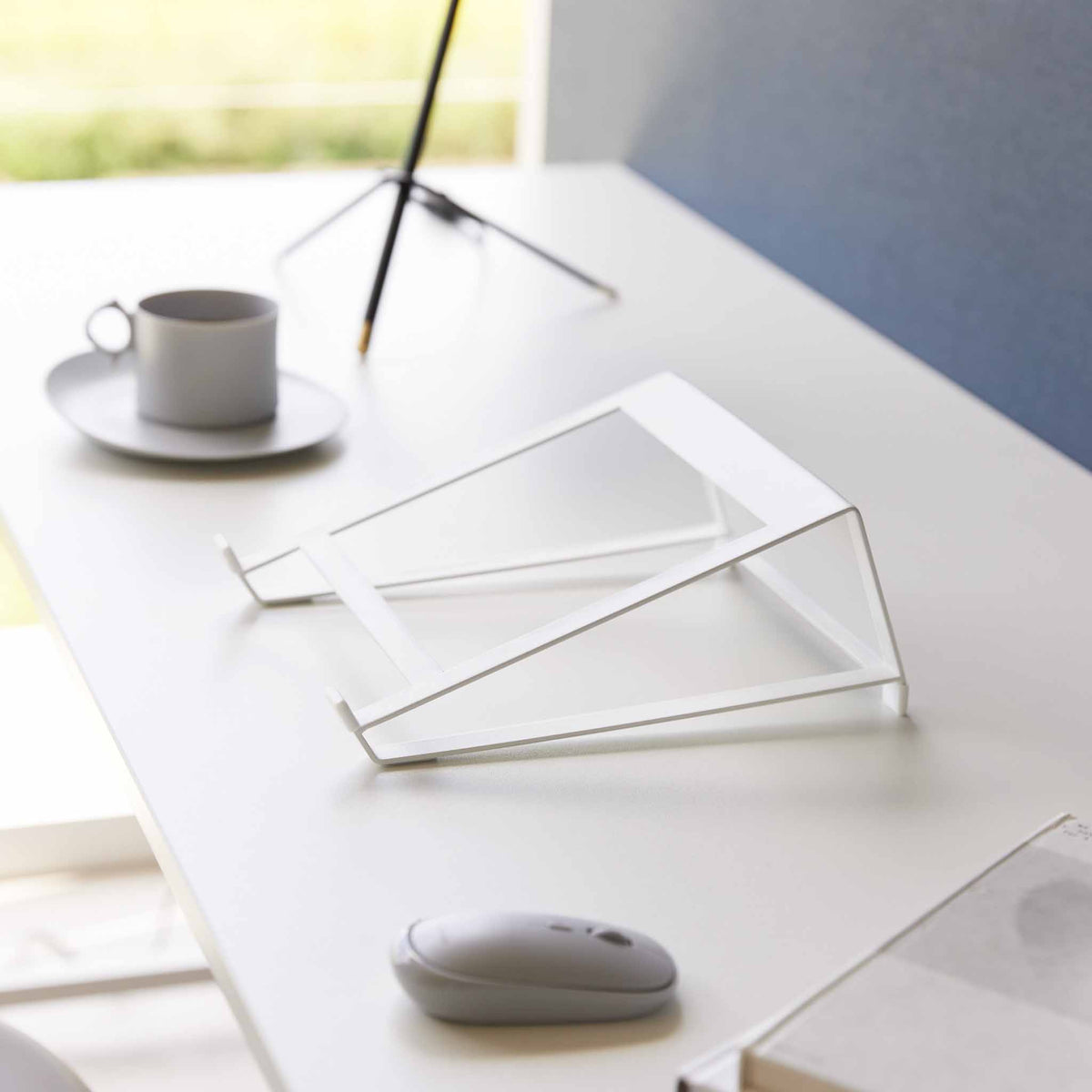 Support 2-En-1 Pour Ordinateur Et Tablette Tower - Blanc