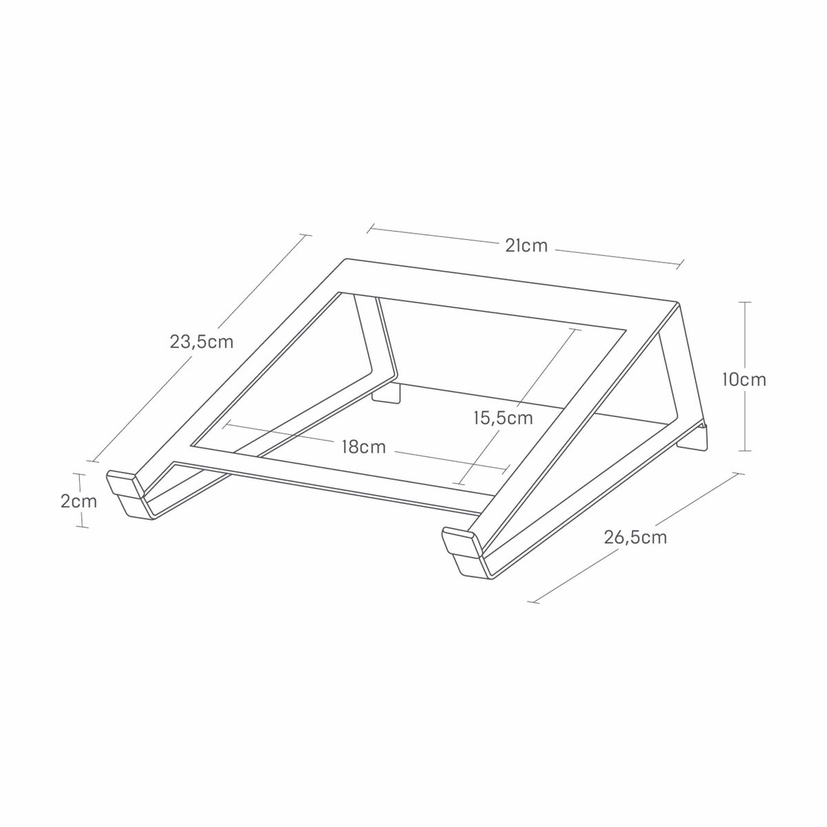 Support 2-En-1 Pour Ordinateur Et Tablette Tower - Blanc