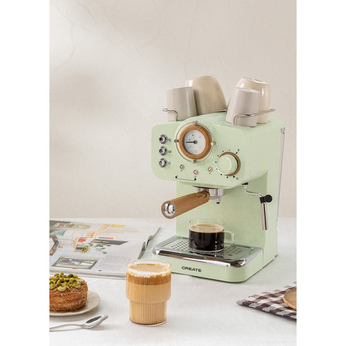 Thera Retro - Cafetière Expresso - Vert Pastel