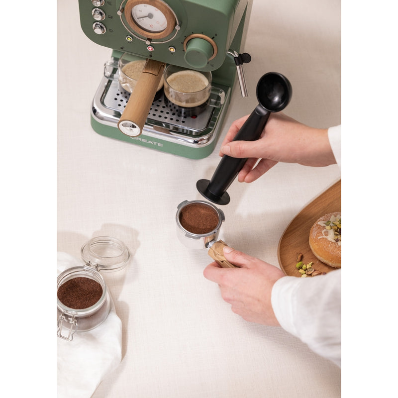 Thera Retro - Cafetera espresso - Verde salvia