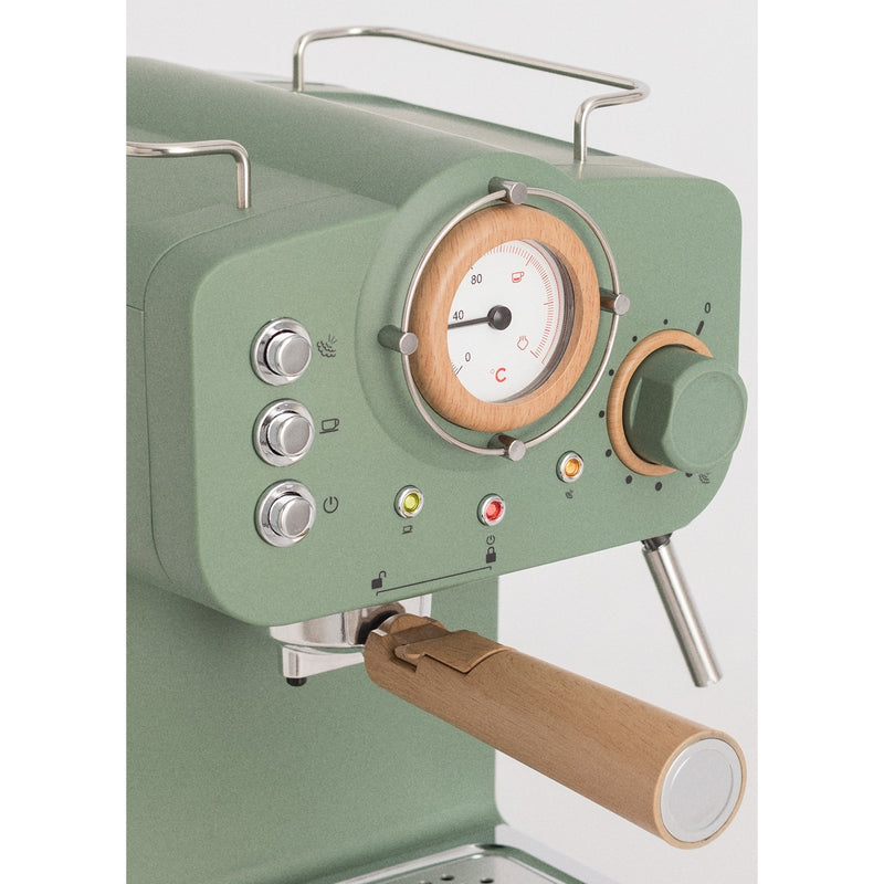 Thera Retro - Cafetera espresso - Verde salvia