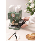 Thera Retro - Espresso Machine - Sage Green