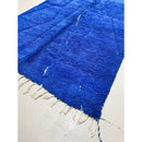 Tapis Berbère Marocain Beni Ouarain - Bleu Majorelle