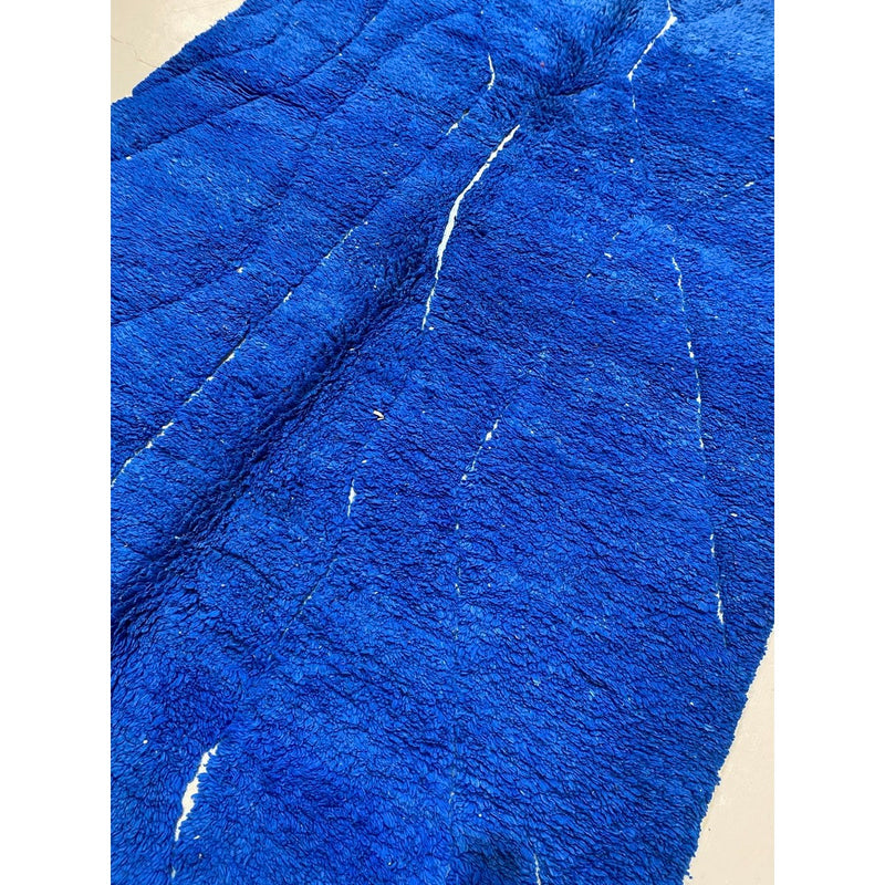 Tapis Berbère Marocain Beni Ouarain - Bleu Majorelle