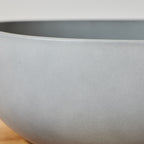 Lotus – Umywalka nablatowa – Owalny beton – Szary
