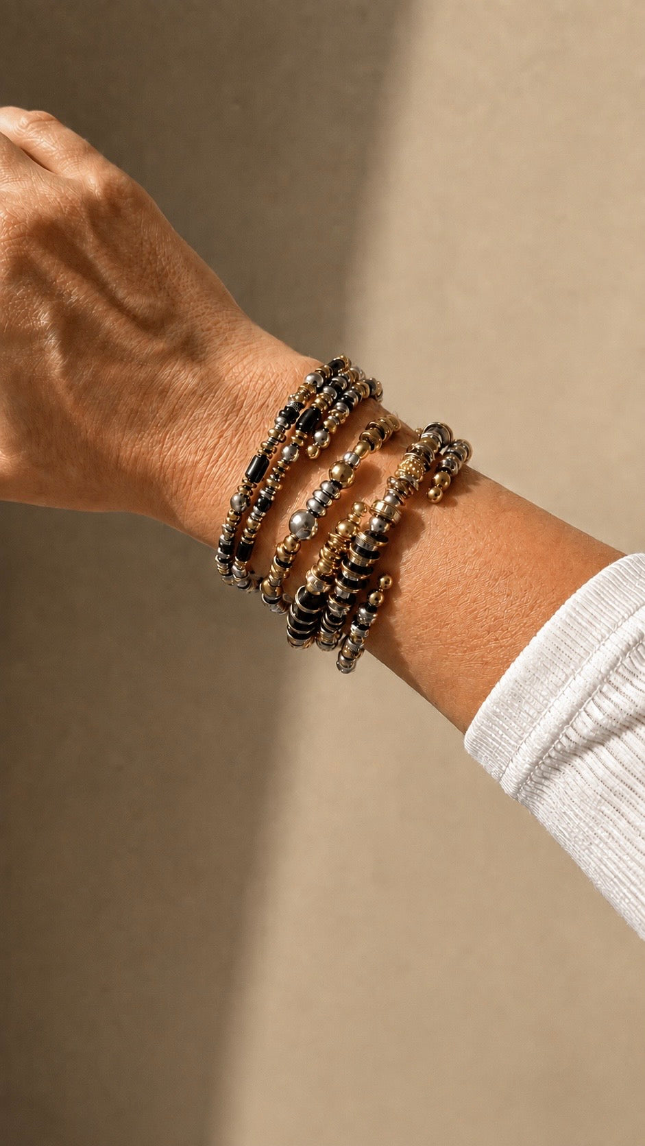 Bracelet Jonc Vizaé - Bicolore