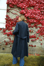 Paul Trench Navy/Leopard