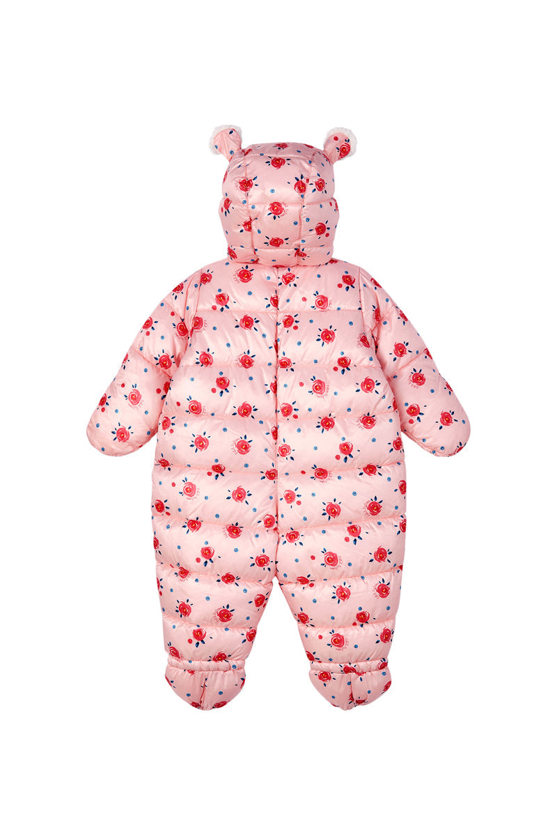 Combipilote À Capuche - Rose - Bébé Fille