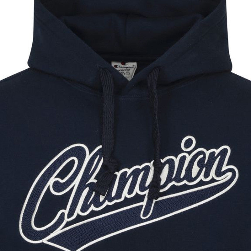 Sweat À Capuche Champion - Bleu Marine, Blanc.