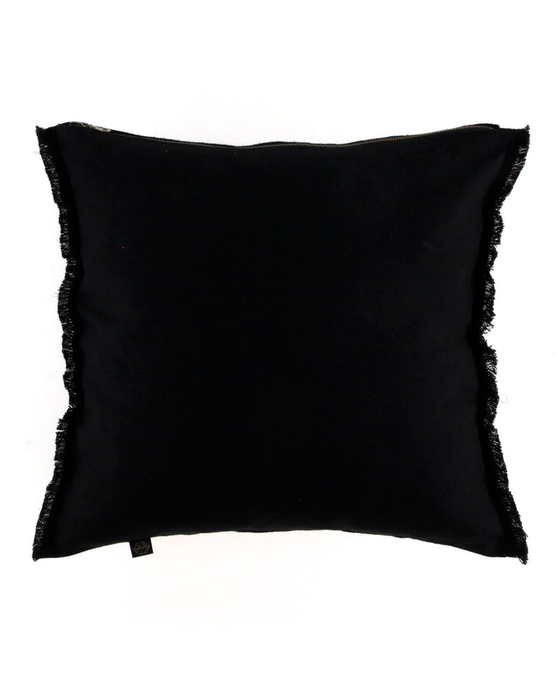 Housse De Coussin Tikri - Noir