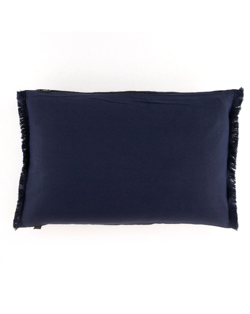 Haomy - Housse De Coussin Tikri - Denim - 2 Tailles