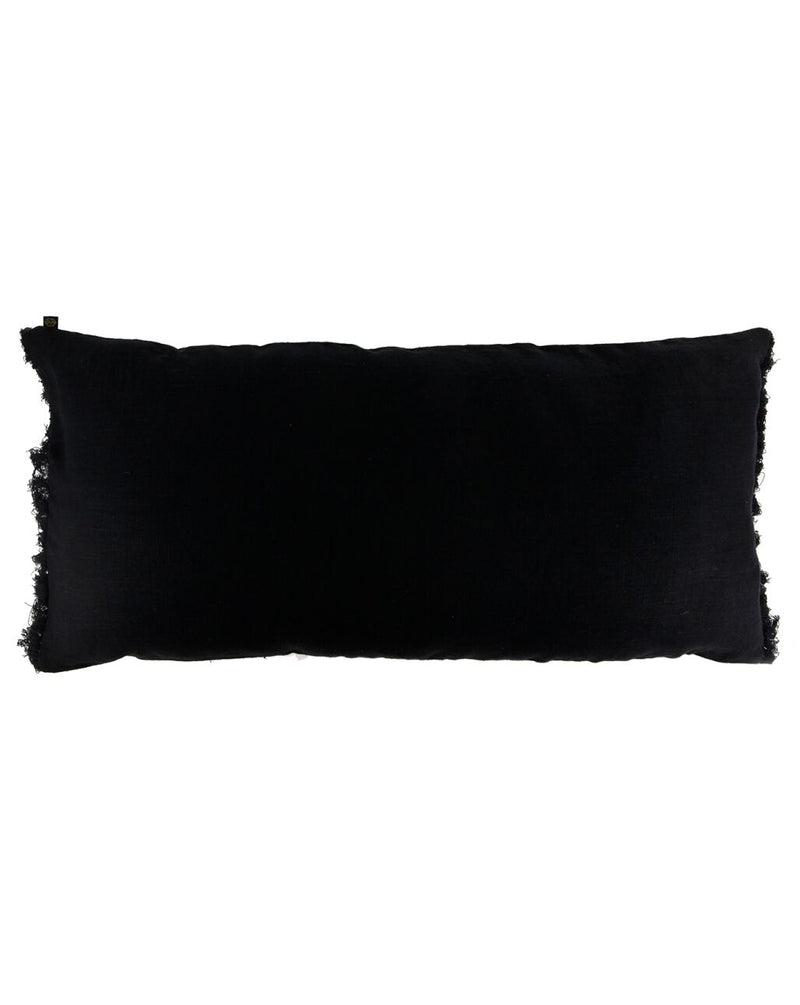 Haomy - Housse De Coussin Wani - Charbon