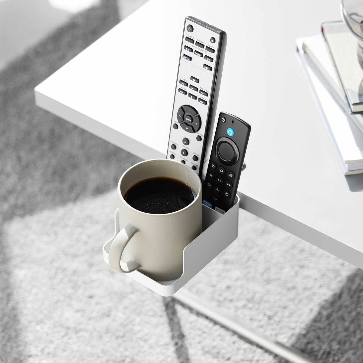 Support Smartphone Et Porte-Gobelet De Bureau Tower - Blanc