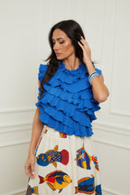 Top Satine - Bleu