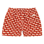 Short De Bain Layer Zig - Rouge