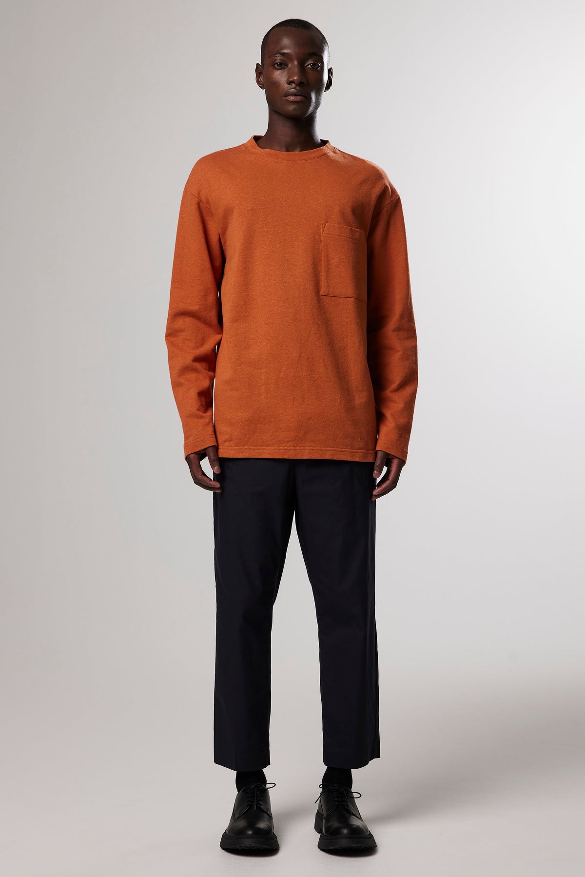 T-Shirt Nat LS - Terracotta