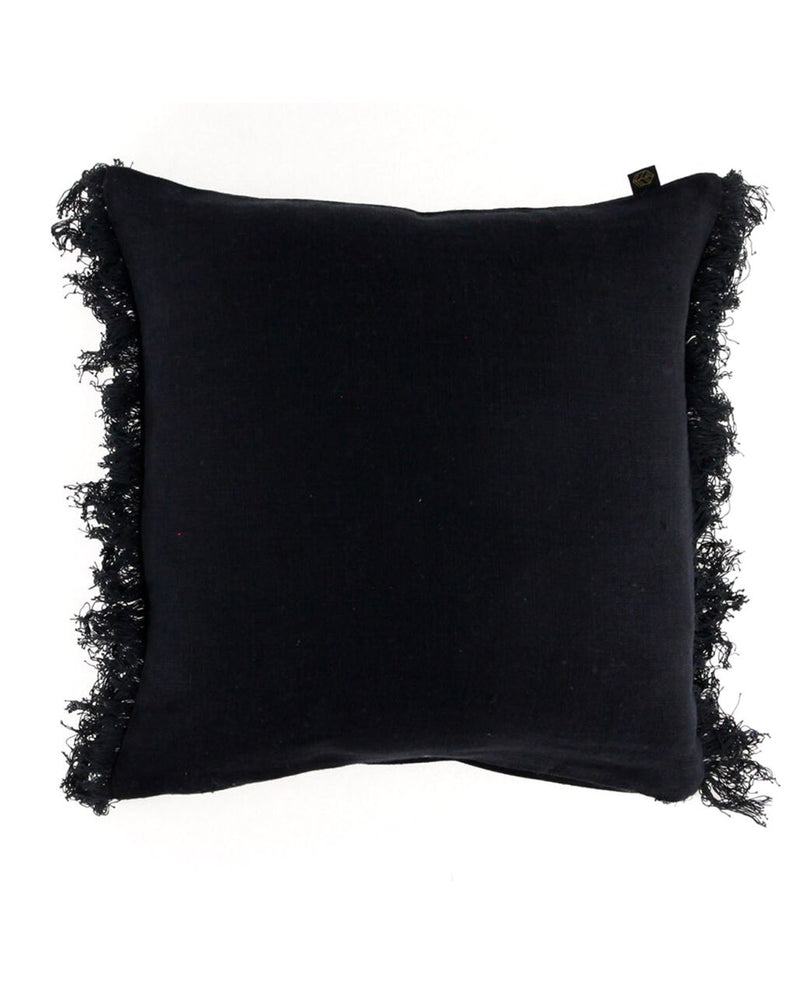 Haomy - Housse De Coussin Wani - Charbon