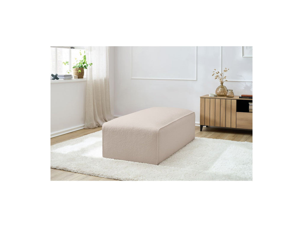 Megeve - Pouf Pour Canapé Modulable - Tissu Bouclette