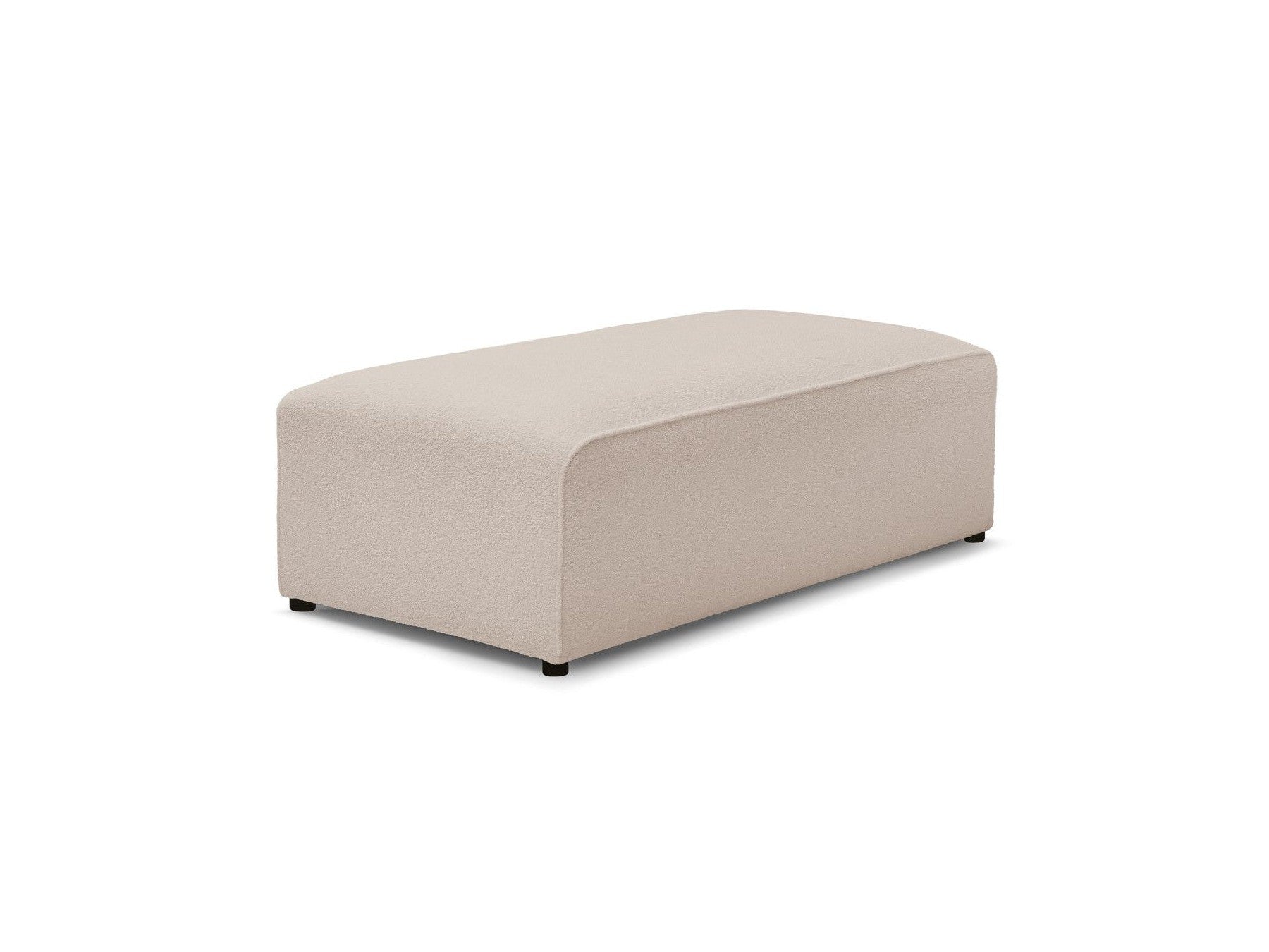 Megeve - Pouf Pour Canapé Modulable - Tissu Bouclette
