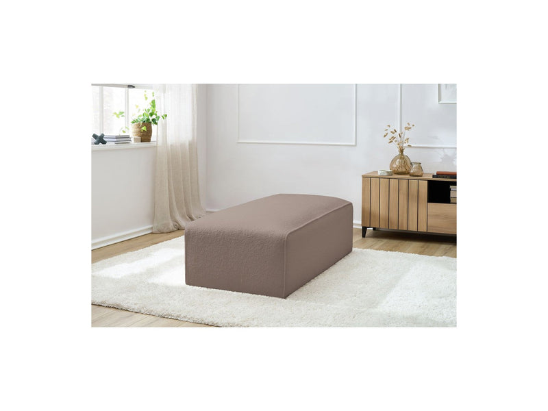 Pouf Pour Canapé Modulable Megeve - Tissu Bouclette