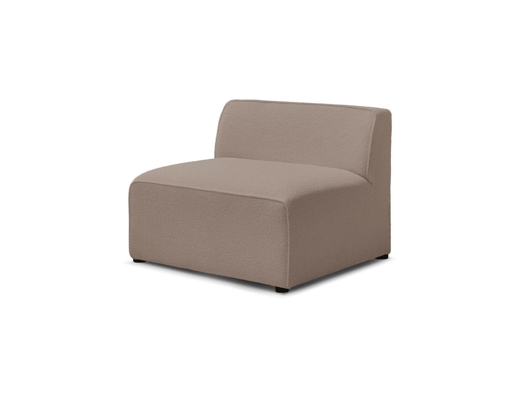 Megeve - Chauffeuse 1 Place Pour Canapé Modulable - Tissu Bouclette