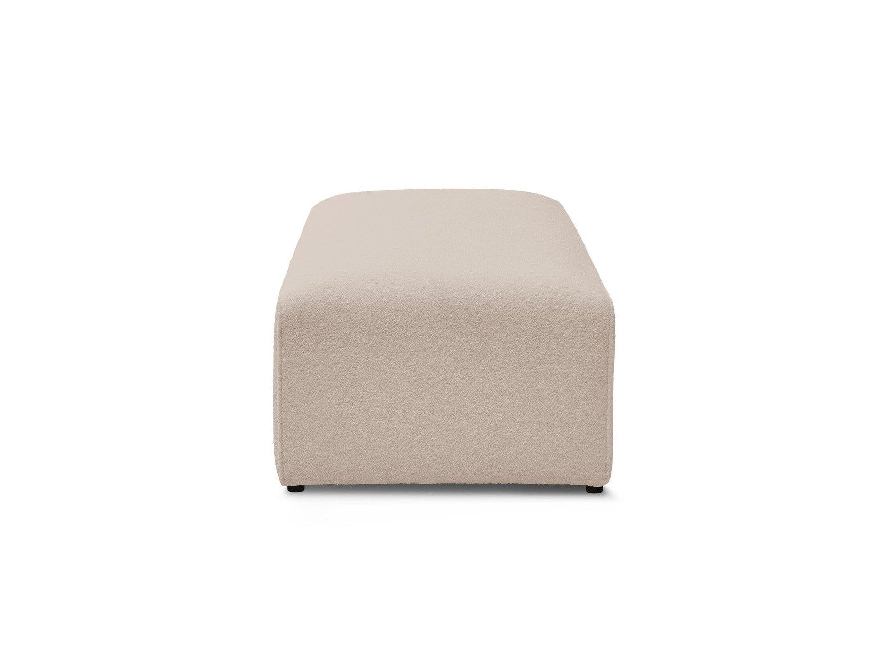 Megeve - Pouf Pour Canapé Modulable - Tissu Bouclette