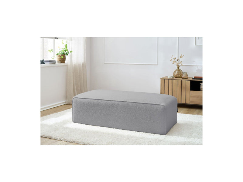 Pouf Pour Canapé Modulable Megeve - Tissu Bouclette