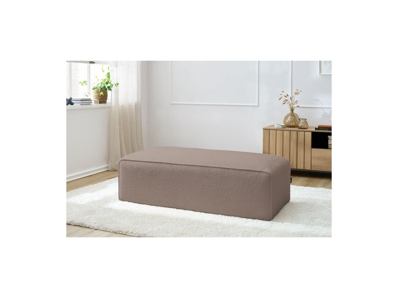 Pouf Pour Canapé Modulable Megeve - Tissu Bouclette